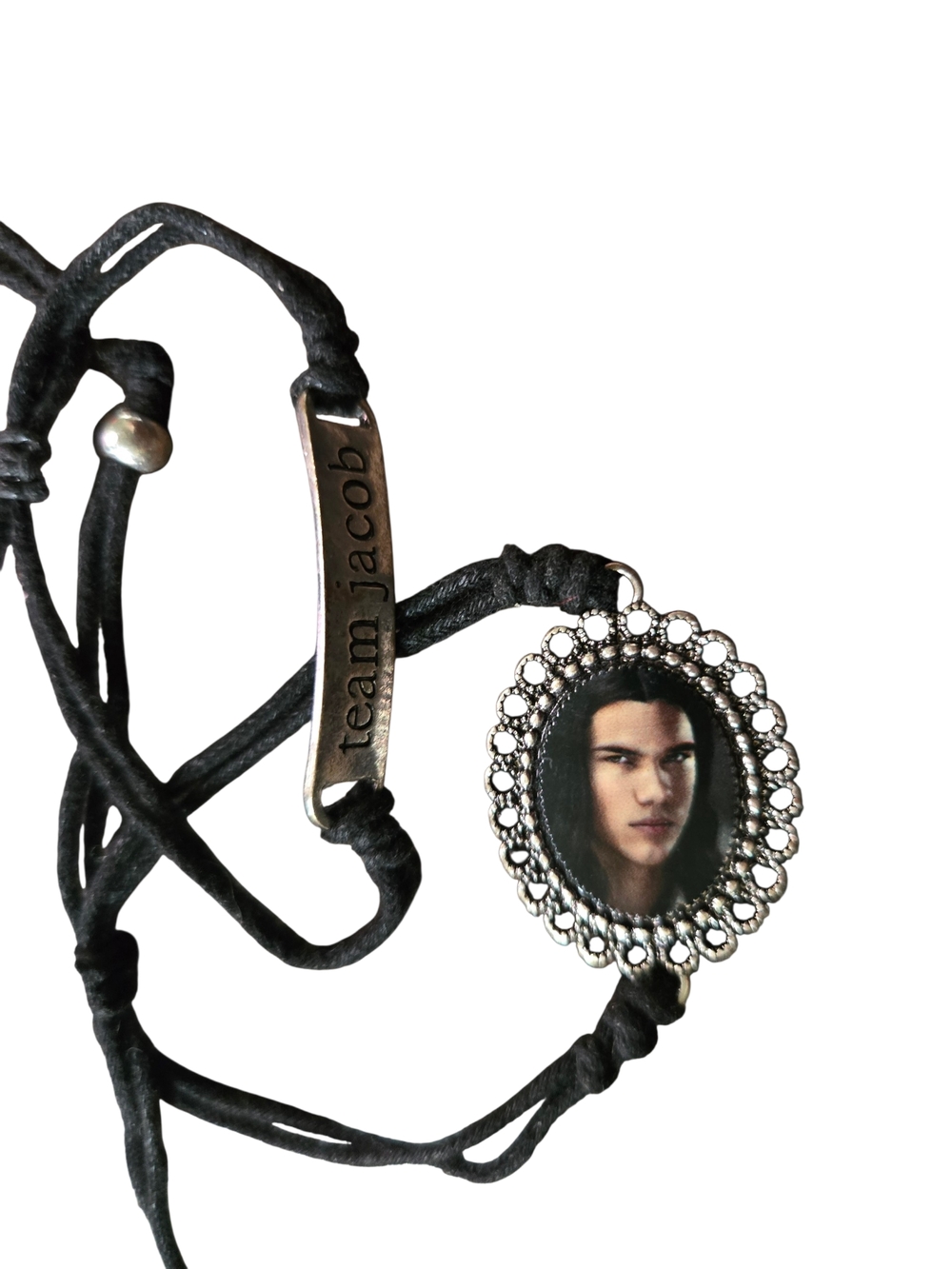 Black Twilight  Bracelet  "team jacob"